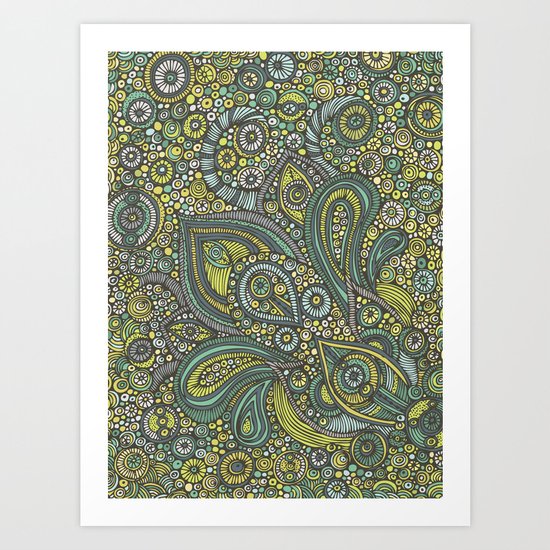 Blue safari Art Print