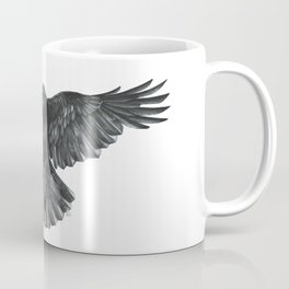Crow in Flight Coffee Mug