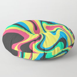Rainbow Crazy Belts Floor Pillow