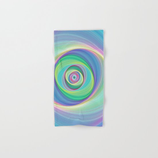 Asymmetric circles around the circle Hand & Bath Towel