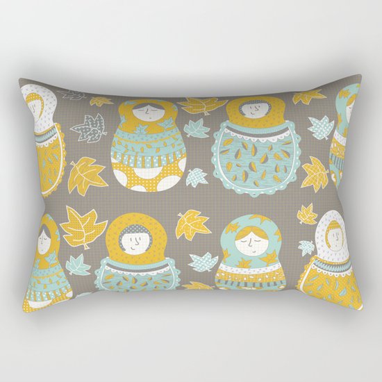 Autumnish mamushkas Rectangular Pillow