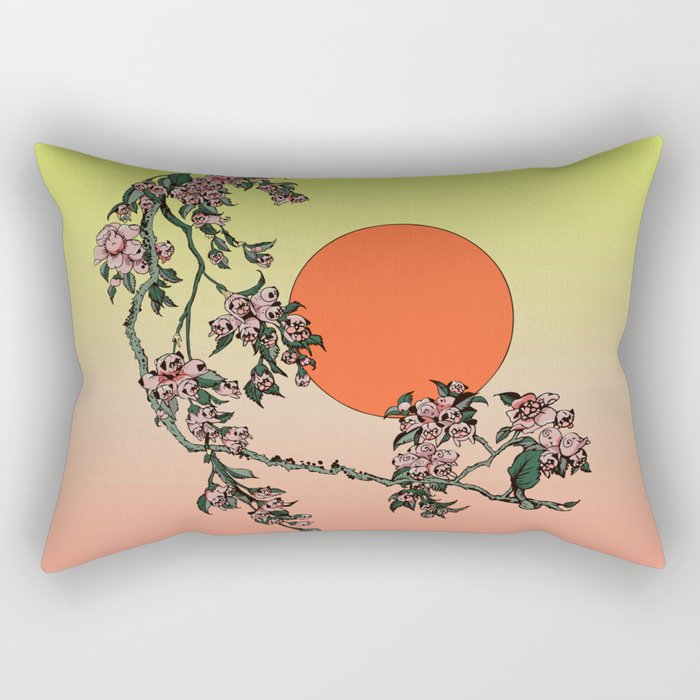 Pugry Blossom Rectangular Pillow