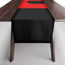 letter H (Red & Black) Table Runner