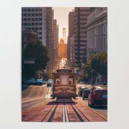 San Francisco Trolley (Color) Poster
