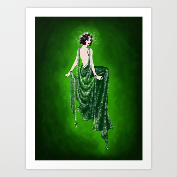 The Green Fairy, Lady Absinthe Art Print