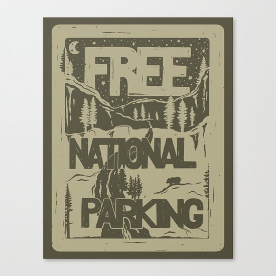 PRKNG Canvas Print