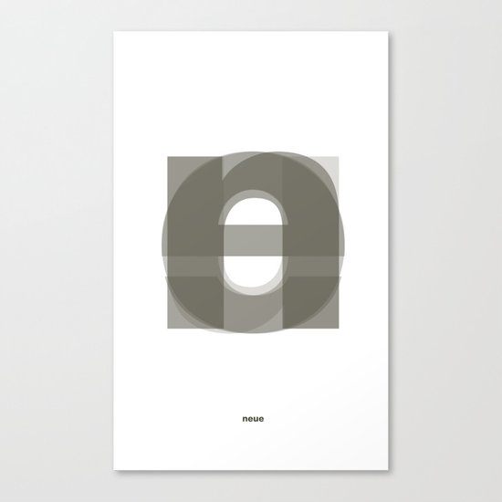 Die Neue Haas Grotesk (A-01) Canvas Print