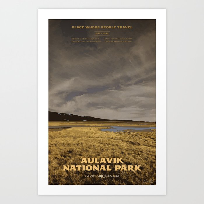 Aulavik National Park Art Print