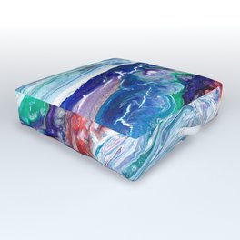 Space Fluid Abstract Outdoor Floor Cushion