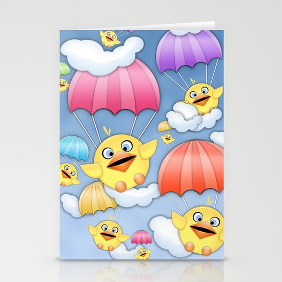 In Coming Birdies. Stationery Cards