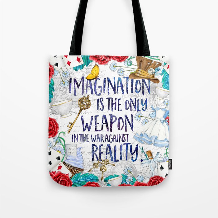 Alice in Wonderland - Imagination Tote Bag by evieseo | Society6