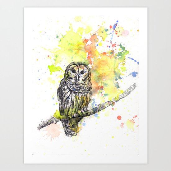 Hoot Art Print
