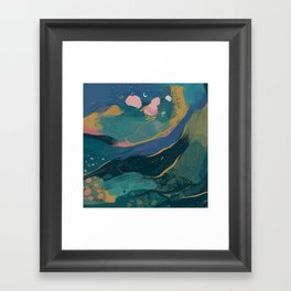 "You Are Worthy" Midnight Background Framed Art Print