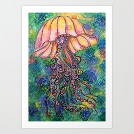 My Squishy Jelly Fish Art Print