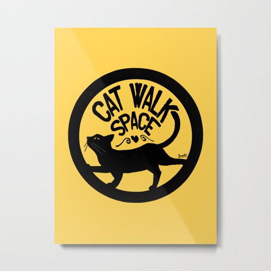 Cat walk space Metal Print