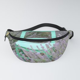 Green Chair In A Lavender Field Photograph Fanny Pack