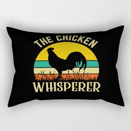 The Chicken Whisperer Funny Rooster Quote Rectangular Pillow