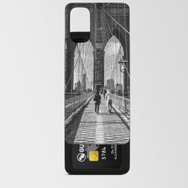 Brooklyn Bridge | New York City | Black and White Travel Photography in NYC Android Card Case