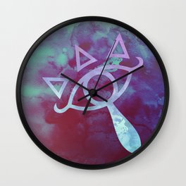 Watercolored Eye of Sheikah Wall Clock