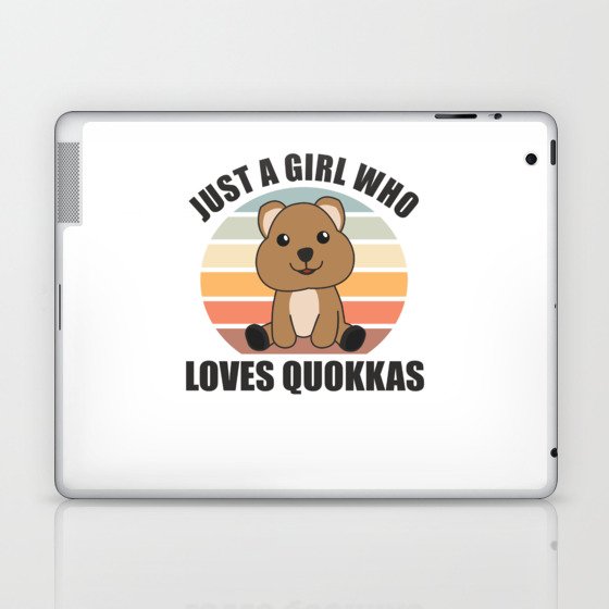 Only A Girl Loves The Quokka - Sweet Quokka Laptop & iPad Skin