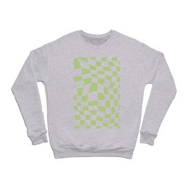 Pastel Green Checker Crewneck Sweatshirt