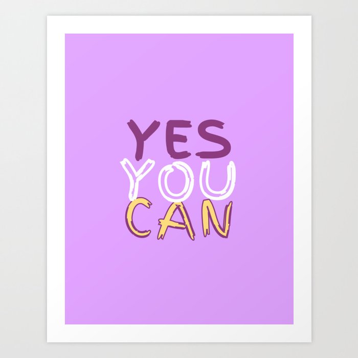 Yes, You Can, Motivational, Inspirational, Preppy, Preppy Room