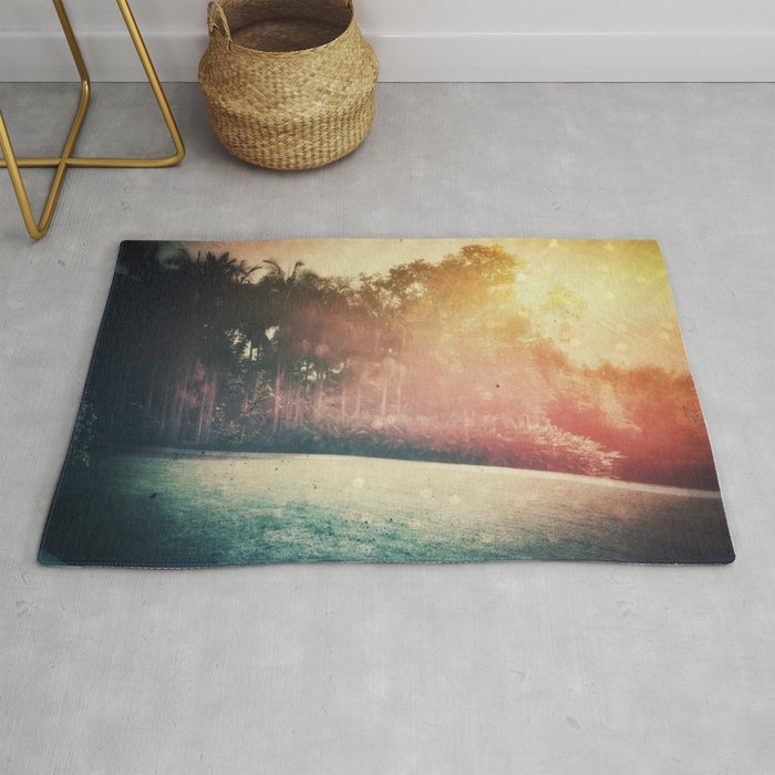 Sun Drenched Palms  Rug