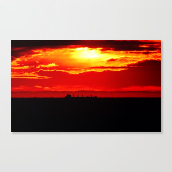 Ship under the Sun Canvas Print