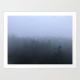 Moody Clingman Dome Art Print | Tree, Forest, Appalachia, Adventure, Aesthetic, Mountains, Nc, Hiking, Appalachian, Photo 