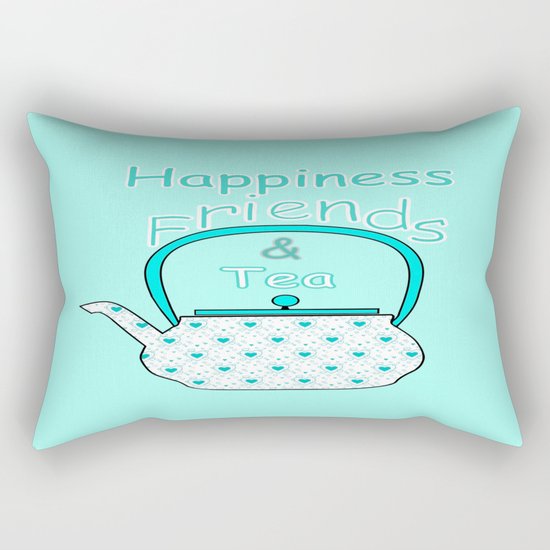 Happiness And Tea Rectangular Pillow