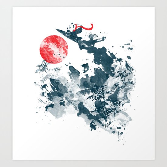 Go!Go! surf time! Art Print