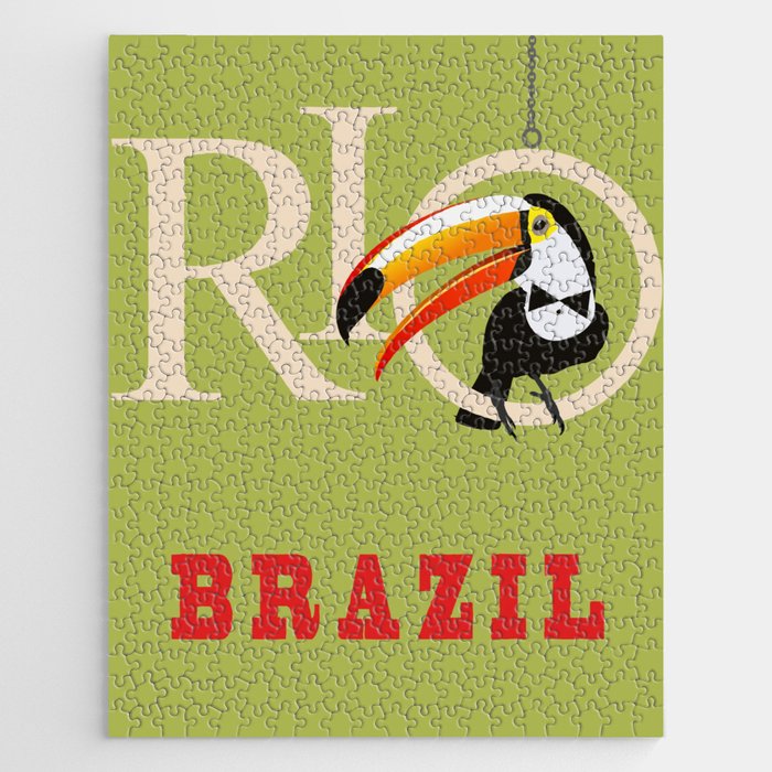 Rio Brazil Tucano Smoking Travel Jigsaw Puzzle