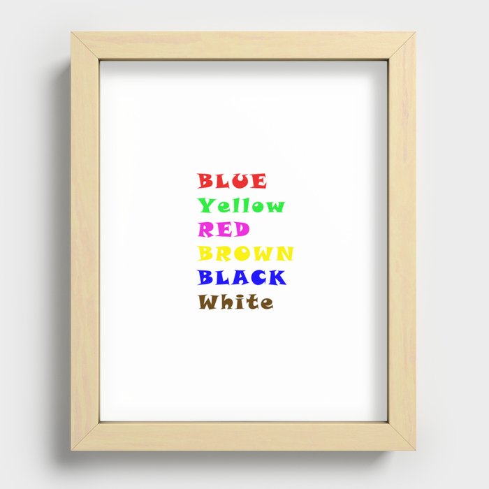 colour Recessed Framed Print