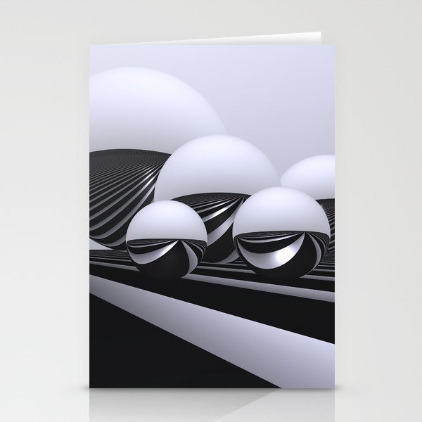 black-and-white -16- Stationery Cards