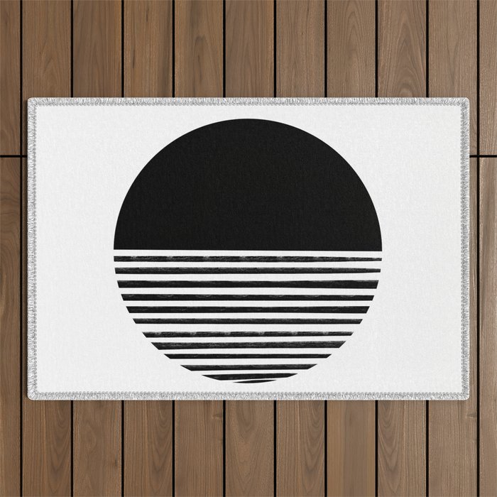 Sunset lines Outdoor Rug
