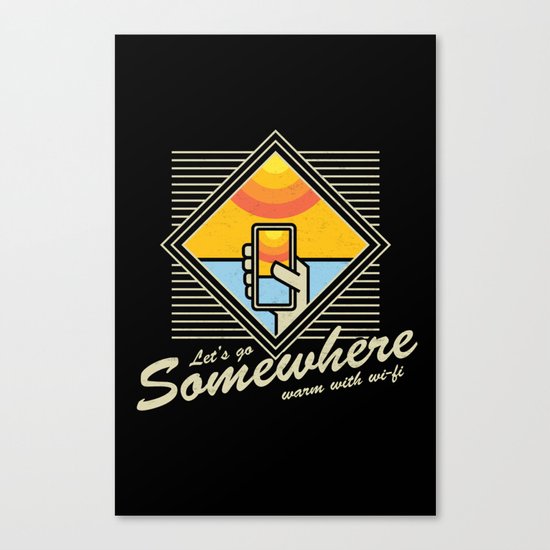 WARM WITH WI-FI Canvas Print