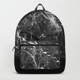Black Gray Marble #1 #decor #art #society6 Backpack
