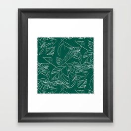 Fallen leaves Framed Art Print