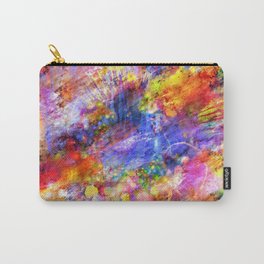 Abstract Colorful Paint Splash Artwork Decoration Carry-All Pouch