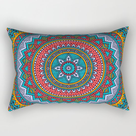 Hippie mandala 32 Rectangular Pillow