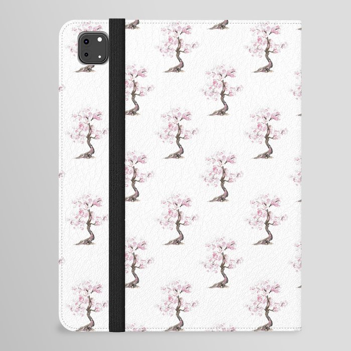 Cherry tree blossom flowers Watercolor Painting  iPad Folio Case