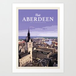Visit Aberdeen Art Print