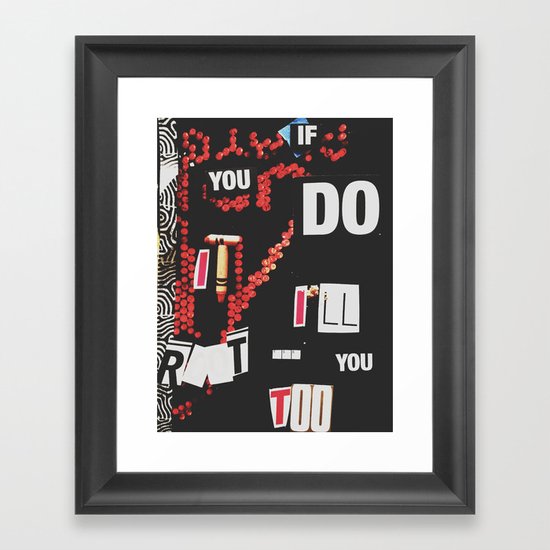 hey Framed Art Print
