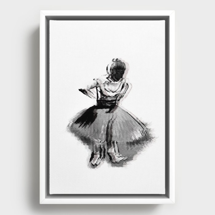 Dancer m Framed Canvas