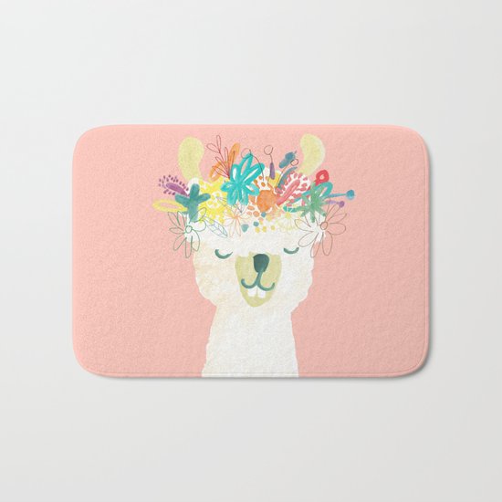 Llama Goddess Bath Mat