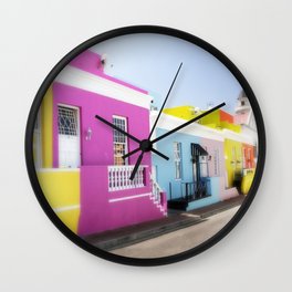 Bo-Kaap, Cape Town, South Africa Wall Clock