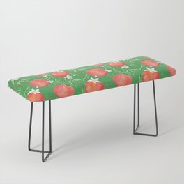 Orange fruits prints design Bench