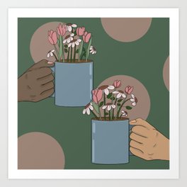 Flower Mug  Art Print