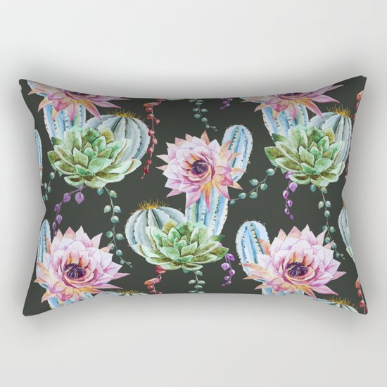 Cactus Pattern 09 Rectangular Pillow