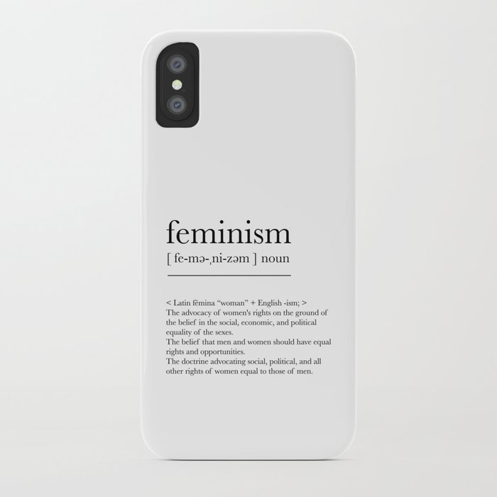 Feminism, dictionary definition iPhone Case